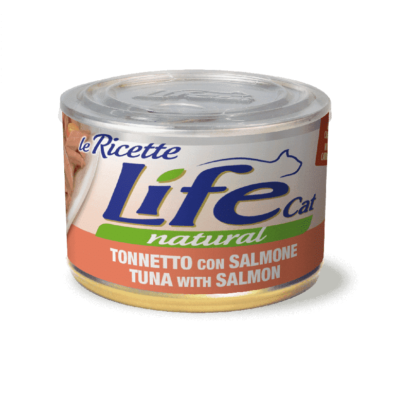 8034105422957 لايف كات طعام رطب للقطط تونا مع السالمون والجزر 150 جرام