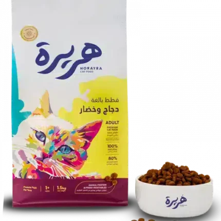 هريرة طعام جاف للقطط البالغة بالدجاج والخضار