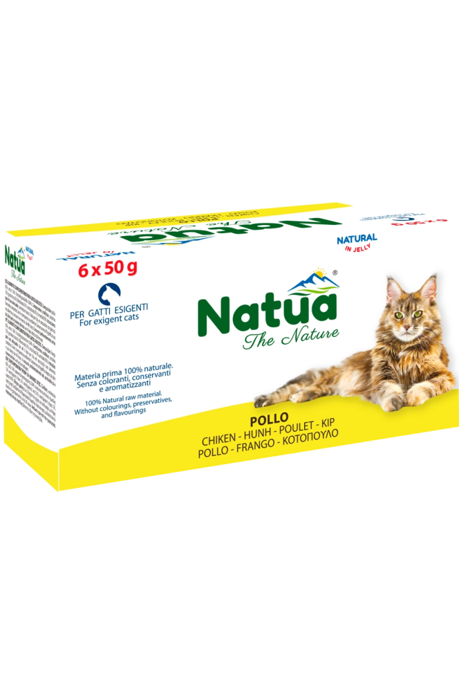 ناتوا طعام رطب للقطط بنكهة الدجاج 6 × 50 غ - وجبات صغيرة طازجة ناتوا طعام رطب للقطط بنكهة الدجاج 6 × 50 غ - وجبات صغيرة طازجة