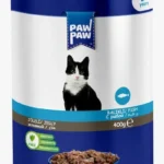 باو باو (Paw Paw) طعام رطب للقطط البالغة معلبات بالسمك 400 جرام